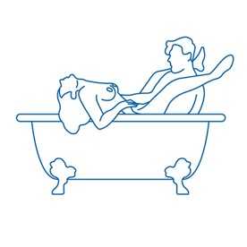 drawing of a couple having sex