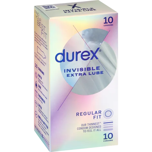 Durex Invisible Extra Lube condoms