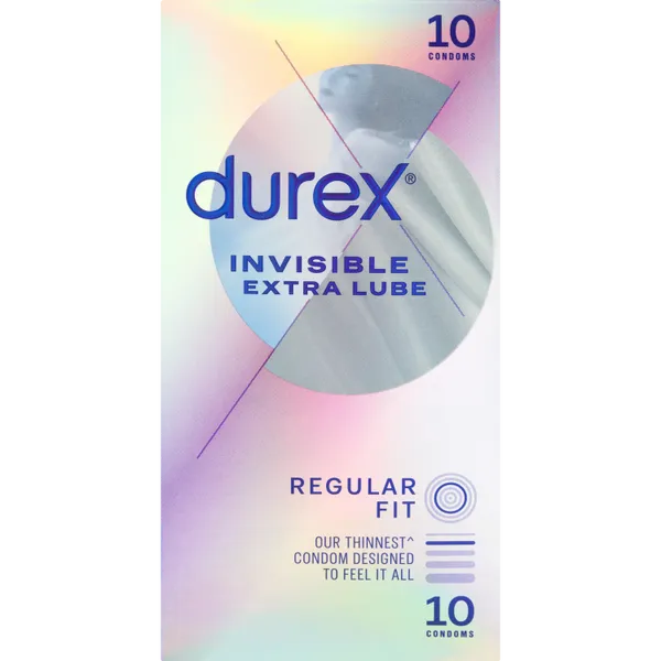 Durex Invisible Extra Lube condoms